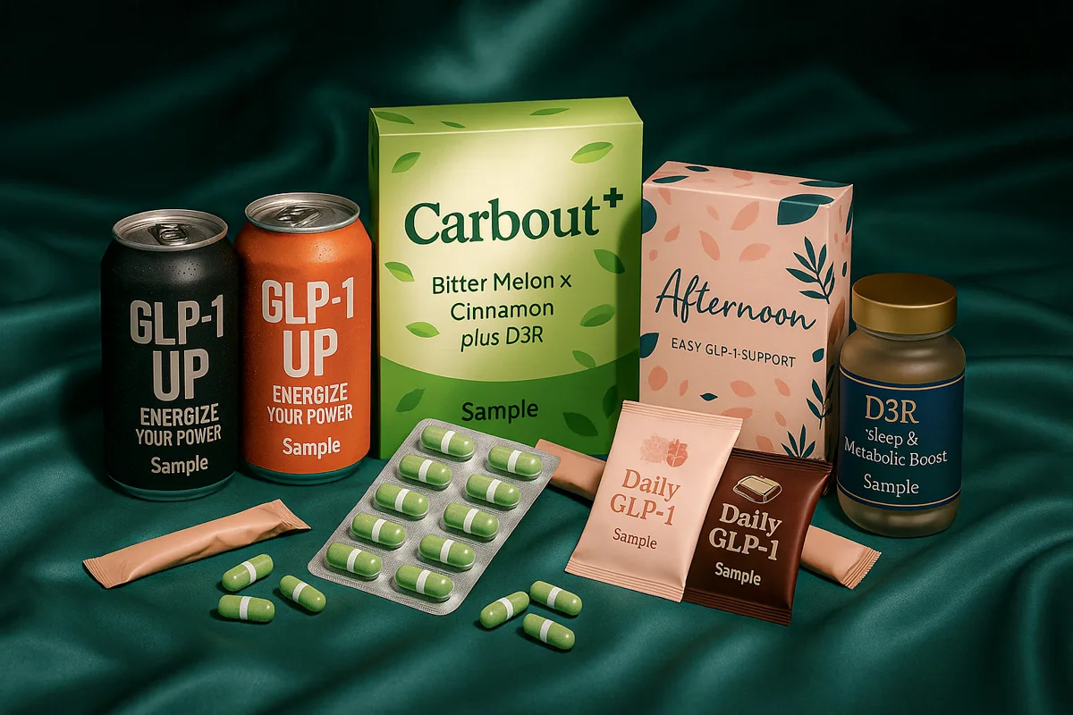 GLP-1 保健食品：5 款黑醋栗D3R 商品開發提案